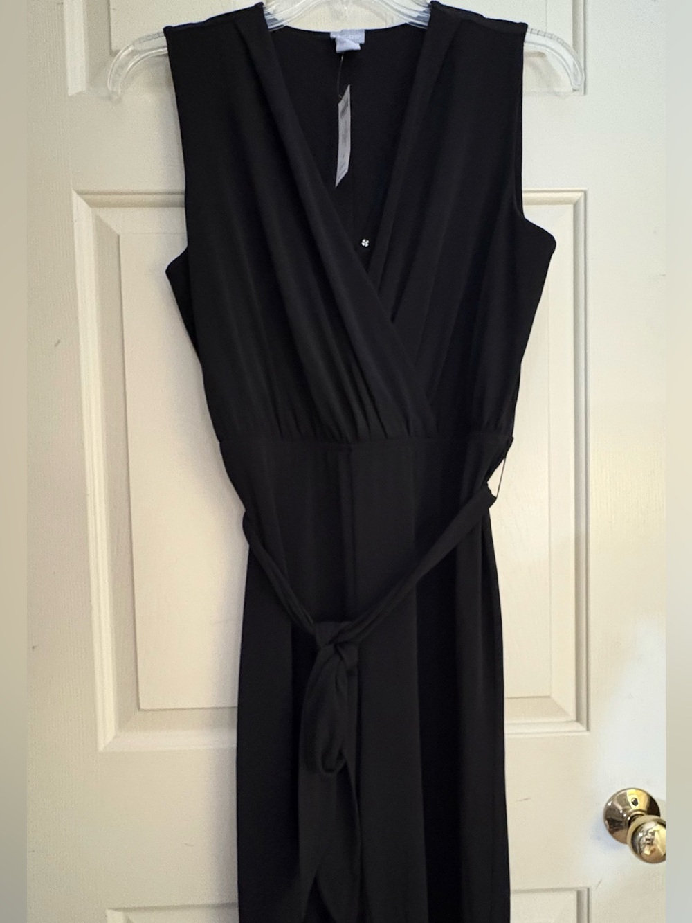 NWT Chico's Size 1 (8/10) Sleeveless Jumpsuit in Black